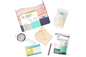 Cultures For Health Water Kefir Starter Kit | Easy To Maintain Kefir Starter Culture | Bulgaros De Leche Vivos | Reusable Without Loss Of Nutrients | Natural, Non GMO, Gluten Free | Soda Alternative