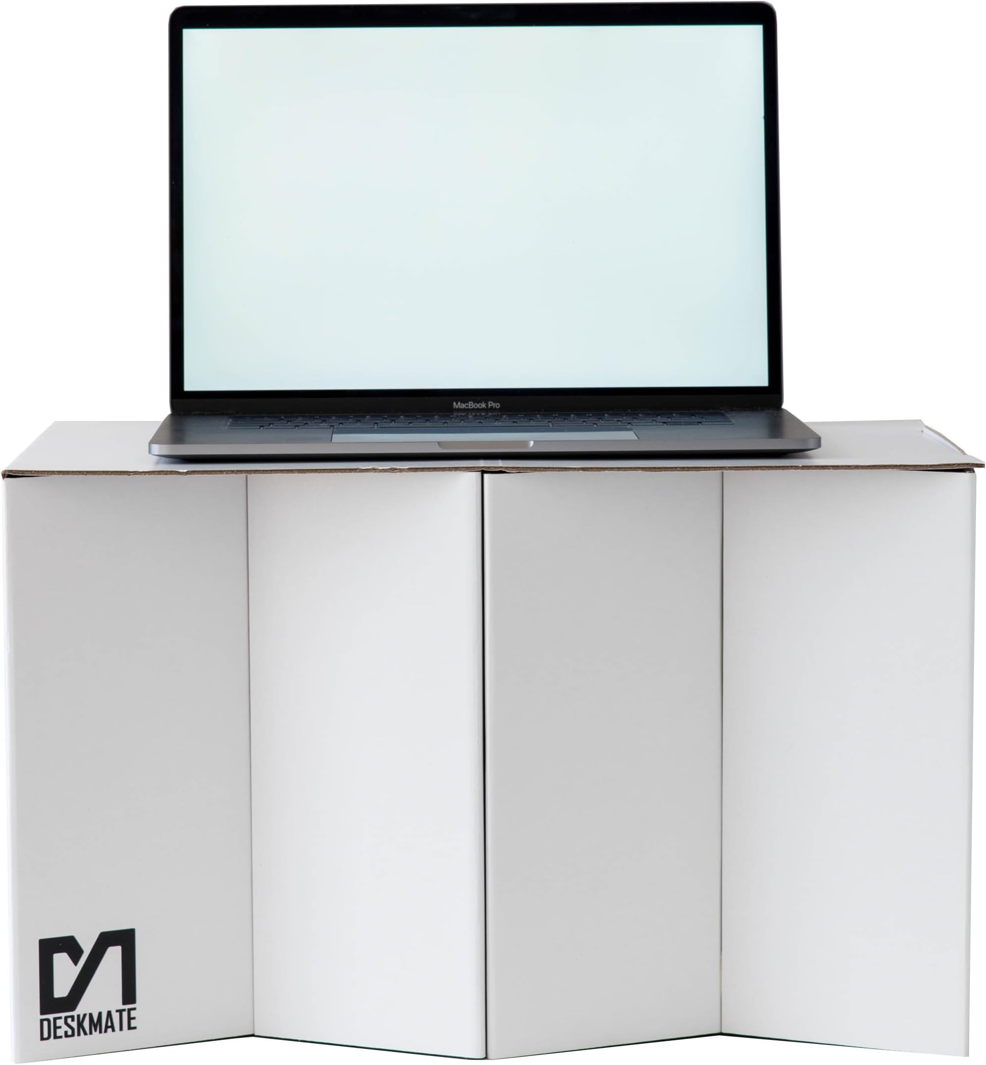 Deskmate Cardboard Minimate Ergonomic Standing Desk Converter | For Office Desk Workstation Use | Foldable & Portable | Single Level Designed For Use With Laptops | Improves Your Lower Back Health