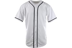 ChoiceApparel Mens Plain Solid Color Baseball Jersey