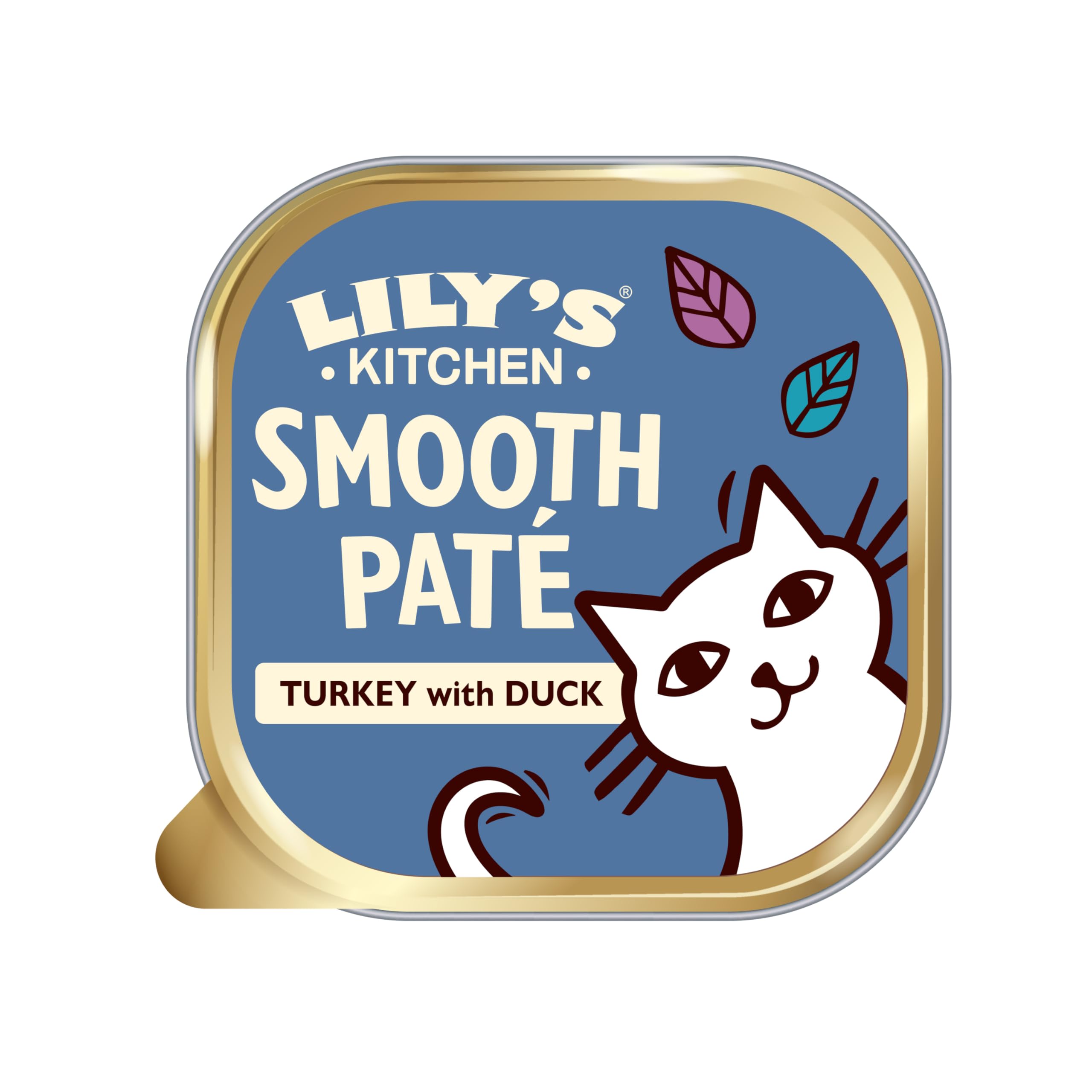 Lily's Kitchen Natural Adult Wet Paté Cat Food Tray Poultry Pie Grain-Free Recipe (19 Trays x 85g)
