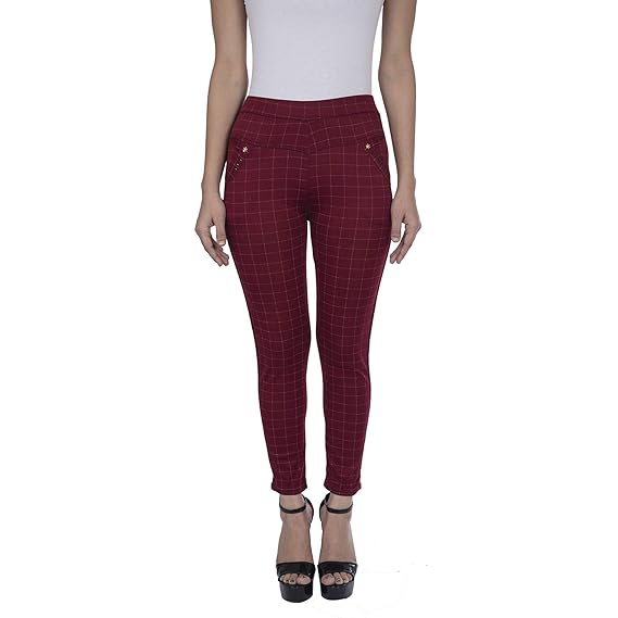 red check pants for ladies