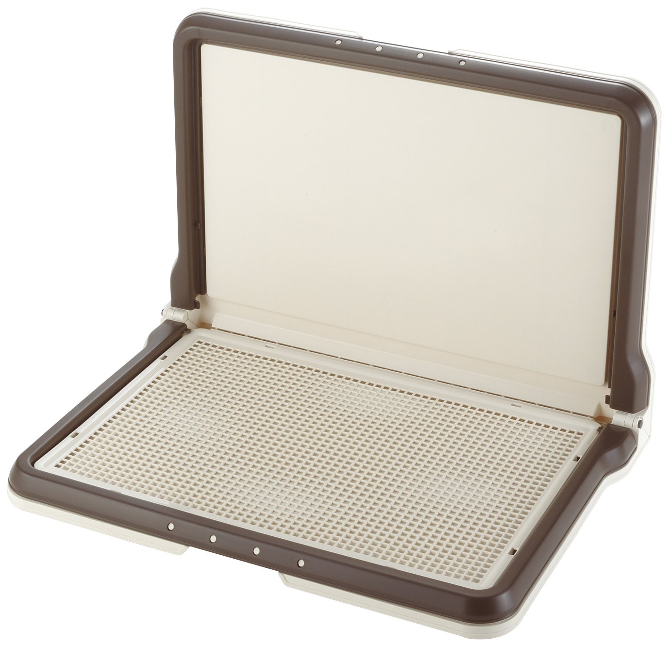 Richell しつけ用ステップ L型トレー ワイド ダークブラウン リッチェルの商品画像