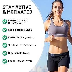 NESKLA 3D Pedometer for Walking, Simple Step