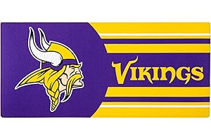 Team Sports America NFL Minnesota Vikings Sassafras Switch Mat Inserts, Interchangeable Front Door Mat Outdoor Entrance, Indoor Door Mats for Entryway, 22 x 10 Inches Sassafras Doormat Inserts