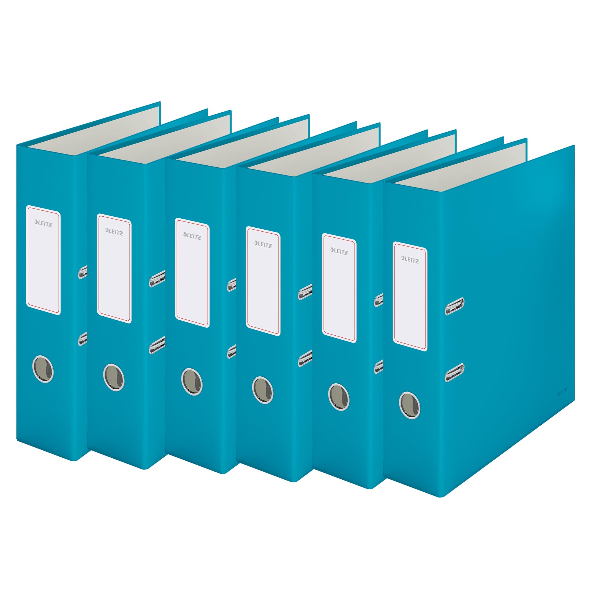 Leitz Lever Arch File 180 Cosy A4 80mm Calm Blue (Pack 6) - 10610061