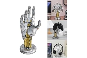 JingDan Game Controller Holder for PS5 PS4 Xbox Universal Headphone Stand & Controller Gamer Gifts Gaming Accessories for Desk Decorations Mechanical Hand Statue