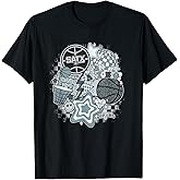 NBA San Antonio Spurs Psychedelic Basketball Collage T-Shirt