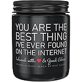 Gifts for Boyfriend - Scented Soy Wax Candle Made in USA, 9 oz - Romantic Gifts for Men by Mint Sugar Candle Company