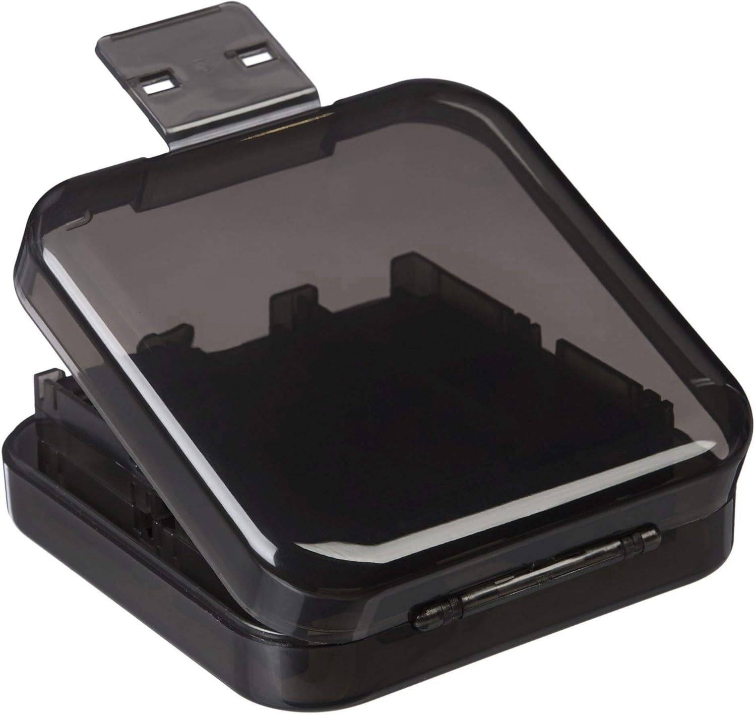 Basics Game Storage Case for 24 Nintendo Switch Games - 3.4 x 3.4 x 1 Inches, Black: Video Games