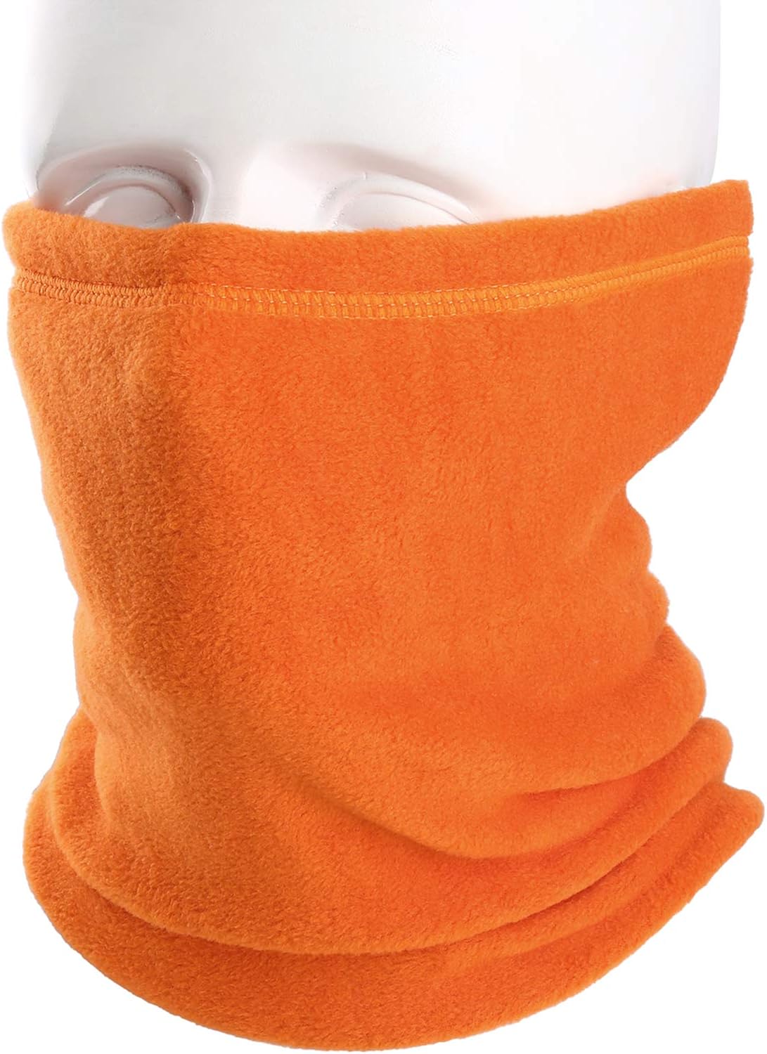 AXBXCX Neck Warmer Gaiter - Windproof Ski Mask - Cold Weather Face Motorcycle Mask Cycling Skull Cap Thermal Scarf for Running Snowboarding Fishing Hunting Off-roading Orange: Clothing