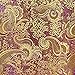 Metallic Paisley Brocade Fabric 60