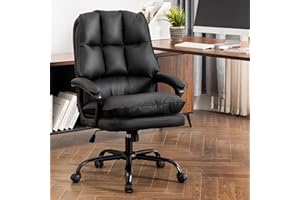 ZSQN Comfy Office Chair Soft and Double Padded Executive Office Chair for Long Hours Computer Desk Chair with Height Adjustment Work Chairs for Home Office Black