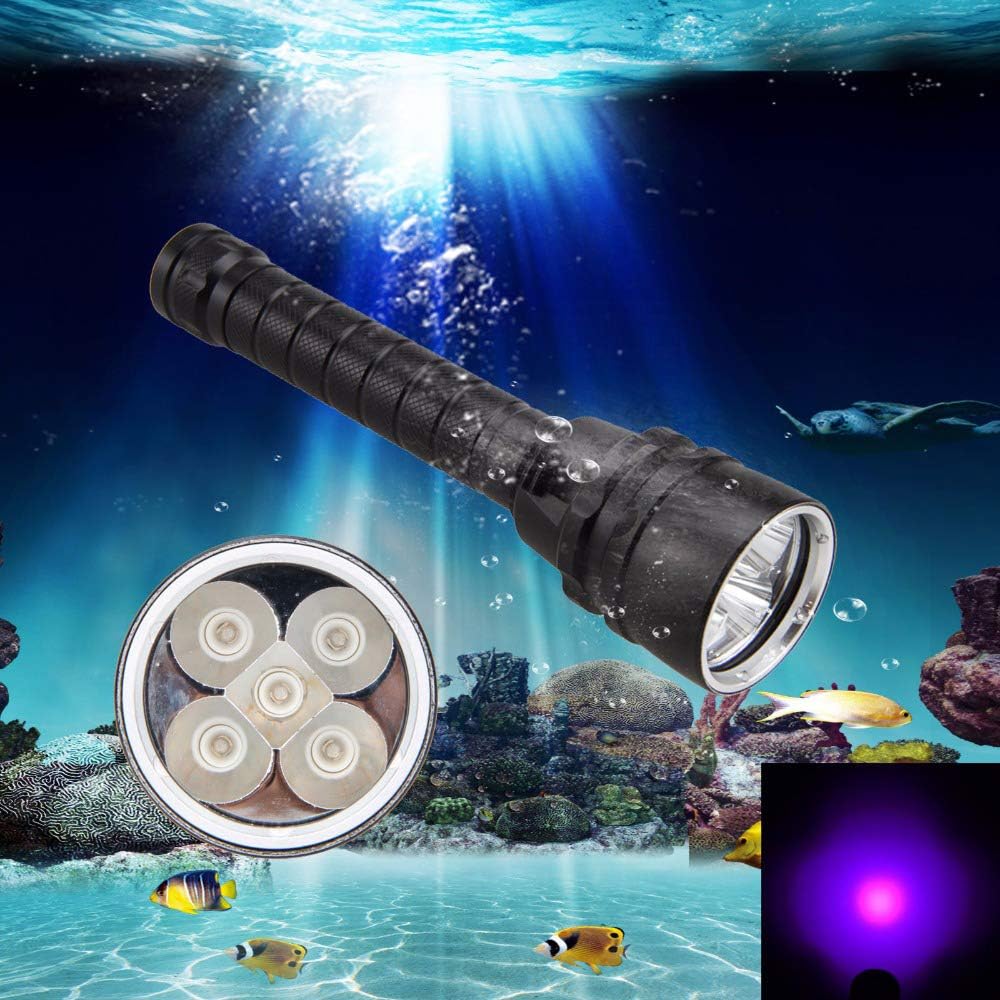 BESTSUN UV Diving Torch, Ultra Violet Scuba Dive Light Underwater 100m