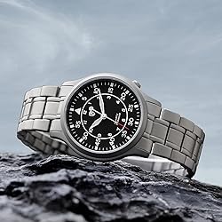 BERNY Men's Titanium Watch Japanese Sweep Second