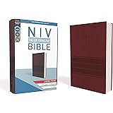 NIV, Value Thinline Bible, Large Print, Leathersoft, Burgundy, Comfort Print