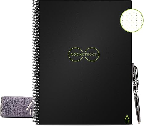 Amazon Com Rocketbook Smart Reusable Notebook Dot Grid Eco