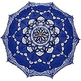 TopTie Vintage Lace Parasol, Wedding Bridal Umbrella, Photograph Parasol, Party Decorations Supplies