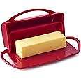 Better Dish Flip-Top Butter Dish without Spreader (Red)