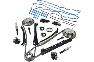 KUSATEC 3R2Z-6A257-DA Engine Timing Chain Kit w/Chain Tensioner Guide Rail Sprocket fit for 2004-2014 Ford Expedition F-150 F-250 F-350 Super Duty, Lincoln Mark LT Navigator,5.4L TK-FD019-1-S869