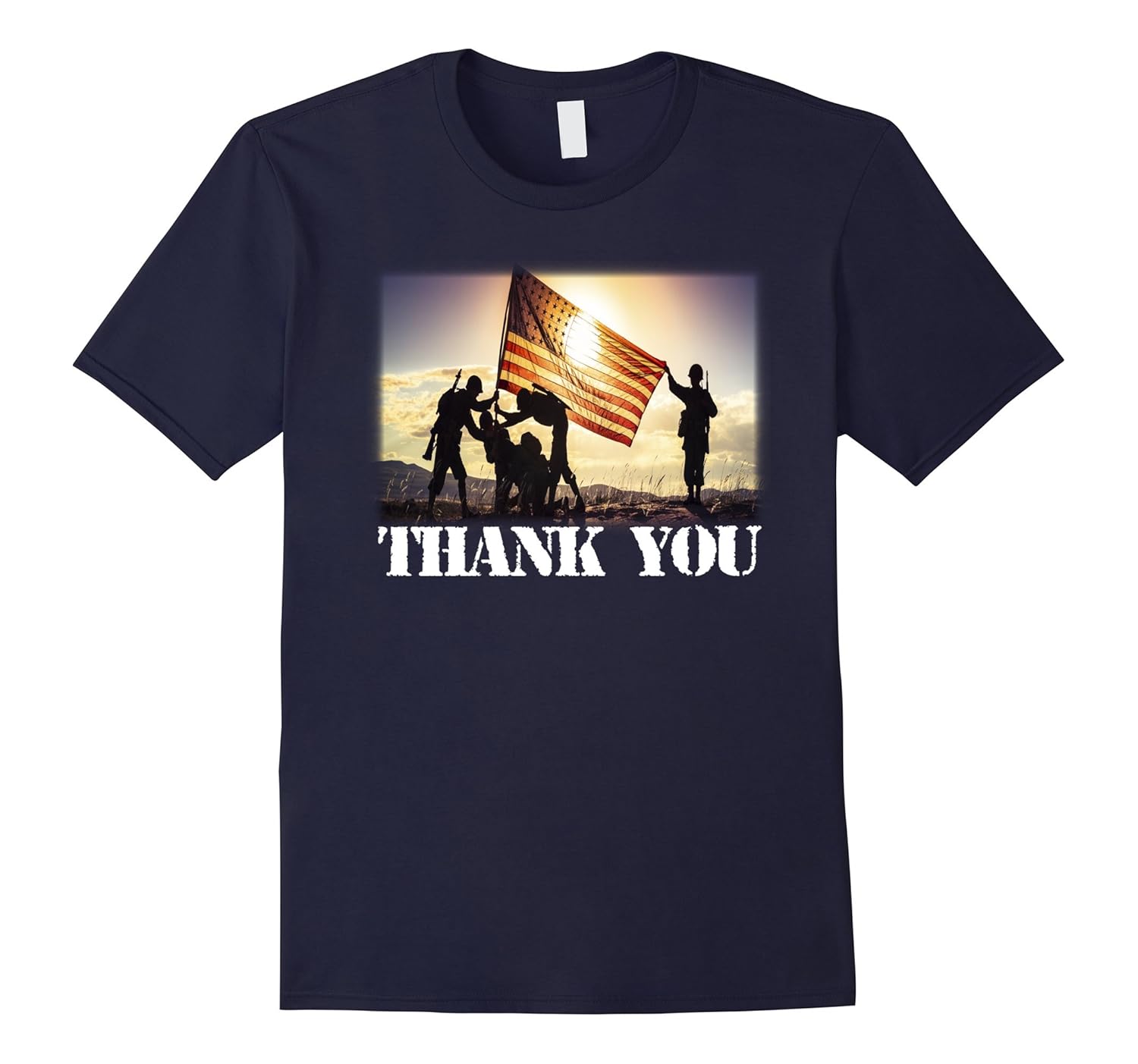 American Flag T Shirt Thank you Veterans Day T-shirt-ANZ