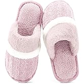 GOEWY Cozy Slippers for Women Indoor and Outdoor Fuzzy House Shoes with Memory Foam Anti-Skid Sole Gifts for Women Mom Ladies