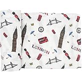 immispace - Ultra Soft Swaddle Blanket | Muslin Blankets for Girls & Boys | Newborns & Infants Gifts | 30% Organic Cotton + 70% Rayon | Large 47" x 47" | Machine Washable (London)