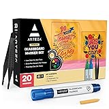 ARTEZA Glass Board Markers, 20 Pack Assorted Colors