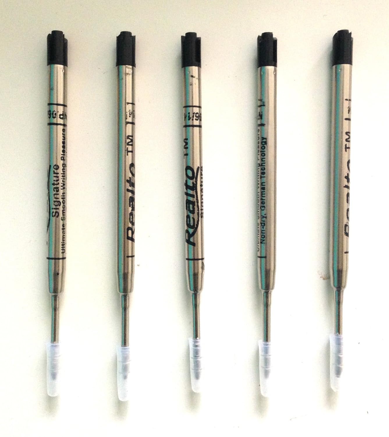 Quality Refills For Parker Ballpoint Medium Black x 5 Compatible