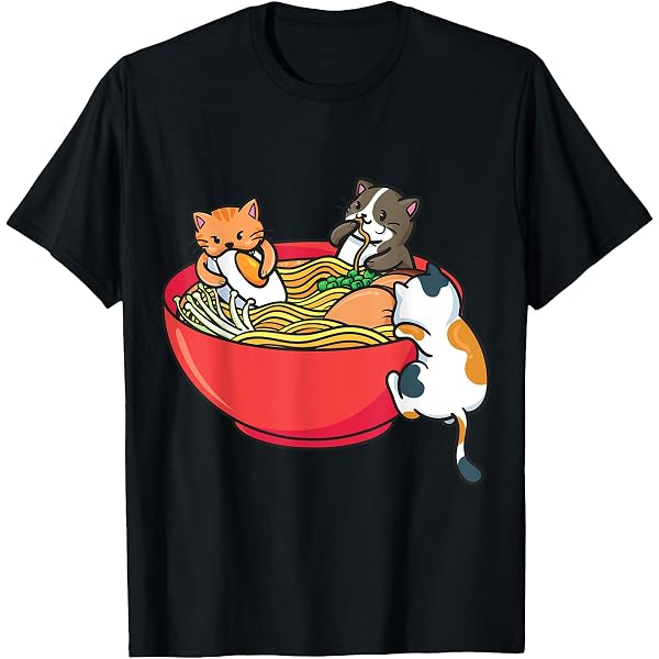 Kawaii Anime Sloth Ramen T-Shirt – Cute Japanese Otaku Funny Novelty Shirt For Men