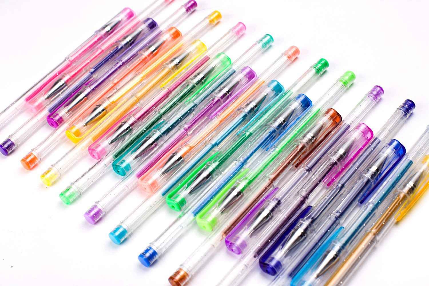 Feela 200 Pack Glitter Gel Pens Set 100 Gel Pen plus 100 Refills for