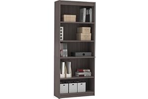 Bestar Universel 30W Standard Bookcase in bark Grey