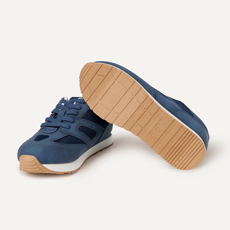 Sneakers con Lacci Unisex - Bambini e ragazzi, Blu Marino, 36 EU