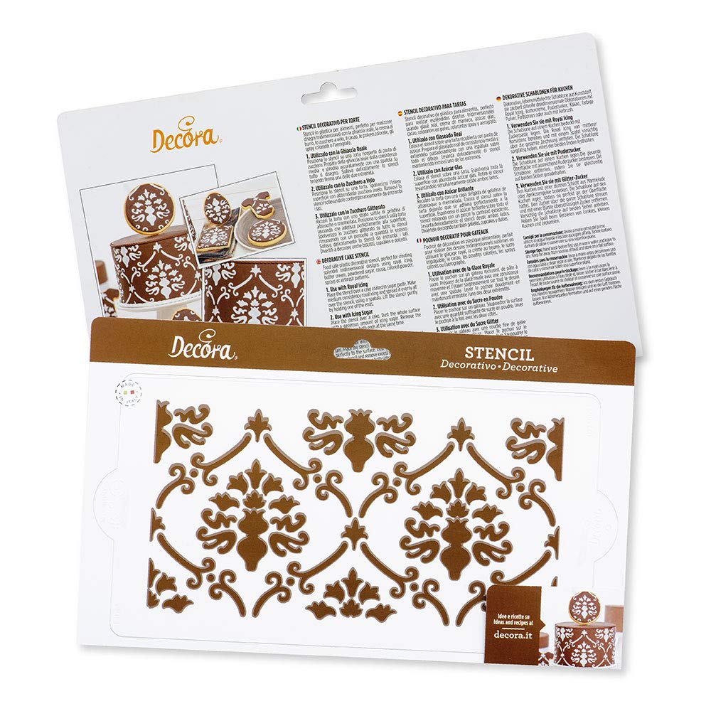 DECORA 9271003 Stencil Baroque 15x30cm