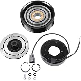 SCITOO AC Compressor Clutch for Honda for Accord 2.4L 2003-2007 | All-in-One AC Compressor Clutch Kit with 7-Groove Pulley 1521609 38810RAAA01 638841