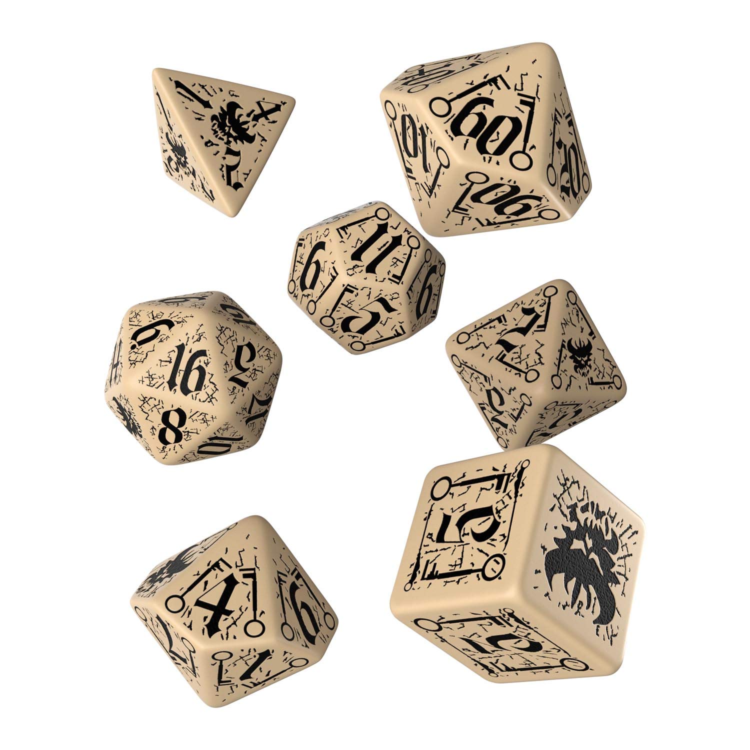Gerardos Qworkshop 7 Piece Pathfinder Council of Thieves Dice Set