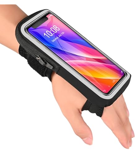 Brassard De Course 360° – Poche Pour Téléphone 4.7 à 7.2 Pouces, Réglable, Silicone, Poche à Clé Intégrée