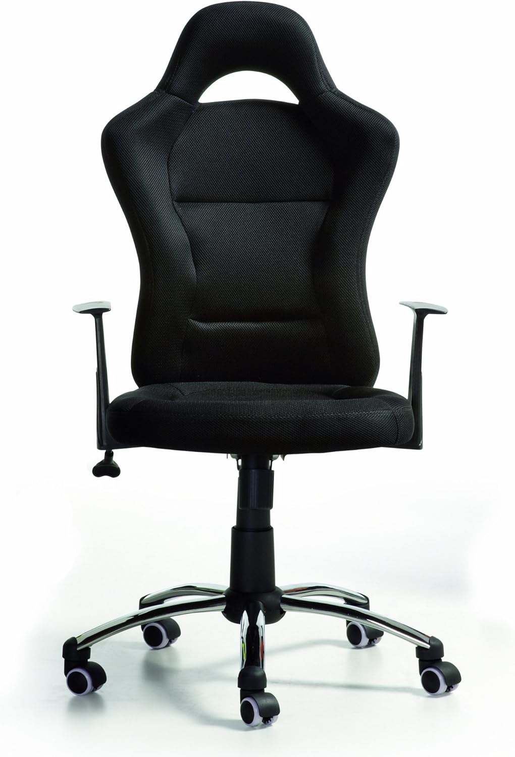 duehome - Silla de Oficina Estilo Deportivo, Silla de Oficina, Silla Gaming, Modelo Formula, Color Negro, Medidas: 115-125 cm (Alto)
