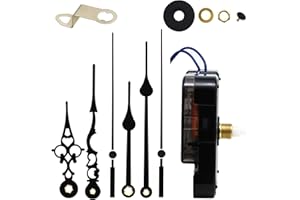 TIKROUND Youngtown 12888 Step Quartz Movement Repair Part with Hour Trigger Switch.7/64 Inch Maximum Dial Thickness, 17/32 Inch Total Shaft Length. B Hands