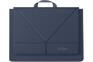 Lenovo Yoga Tote Sleeve Case for Laptops with 14-inch Display, Multi-Compartment Organizer with Convertible Stand, Lightweigh