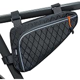 Danuosie Bike Frame Bag, Reflective Water-Resistant Bicycle Triangle Pouch | 2L Two Side Pockets, Cycling Storage Tool Access