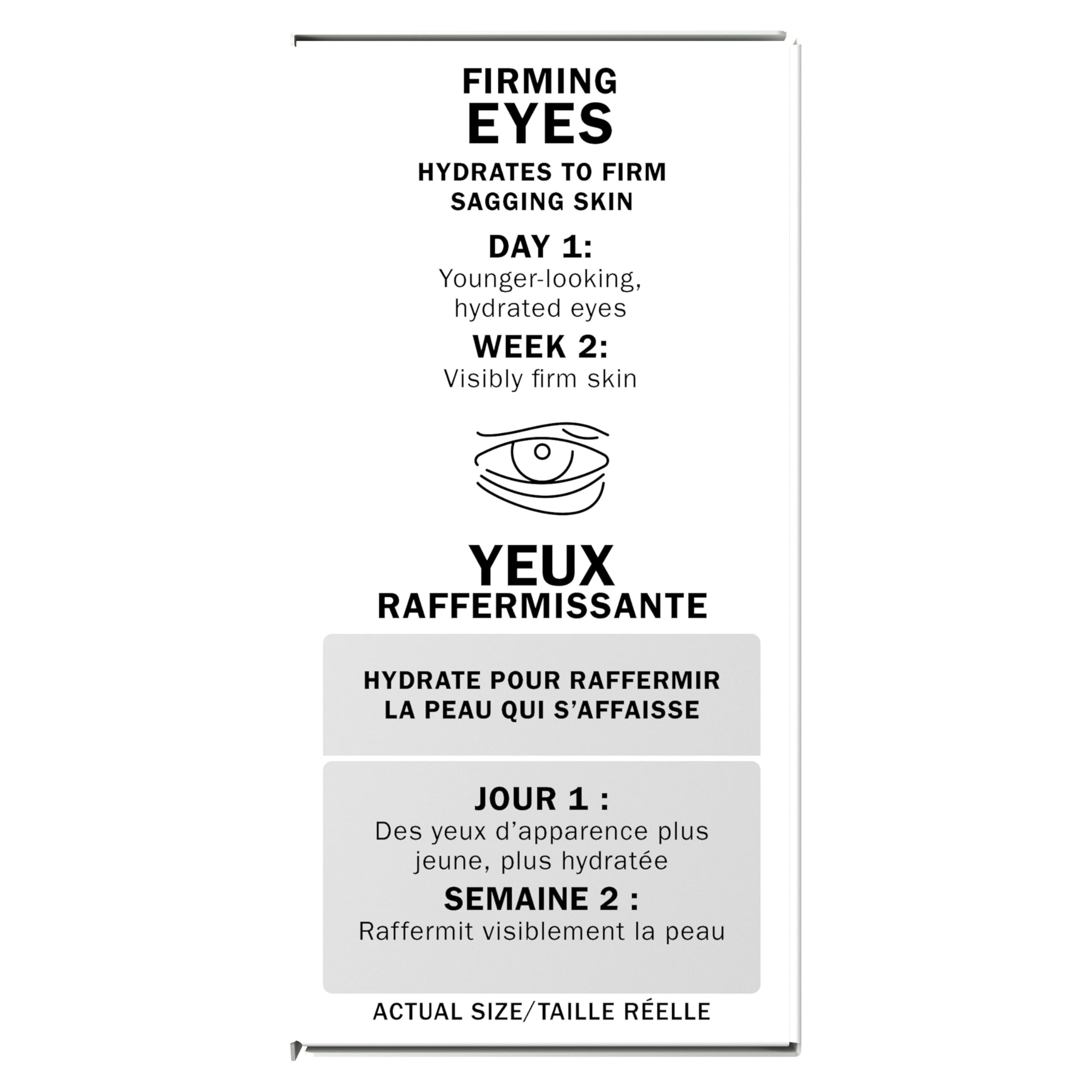 Olay Firming Eye Cream, Fragrance-Free, Collagen Peptide - Firm Skin Around the Eyes, 0.5 Fl Oz