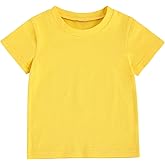 Toddler Baby Girls Boys Cotton Basic Layering T Shirts Tops Shorts Sleeve Tee Shirt Baby Summer Clothes