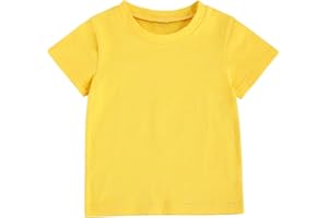 MULTITRUST Toddler Baby Girls Boys Cotton Basic Layering T Shirts Tops Shorts Sleeve Tee Shirt Baby Summer Clothes