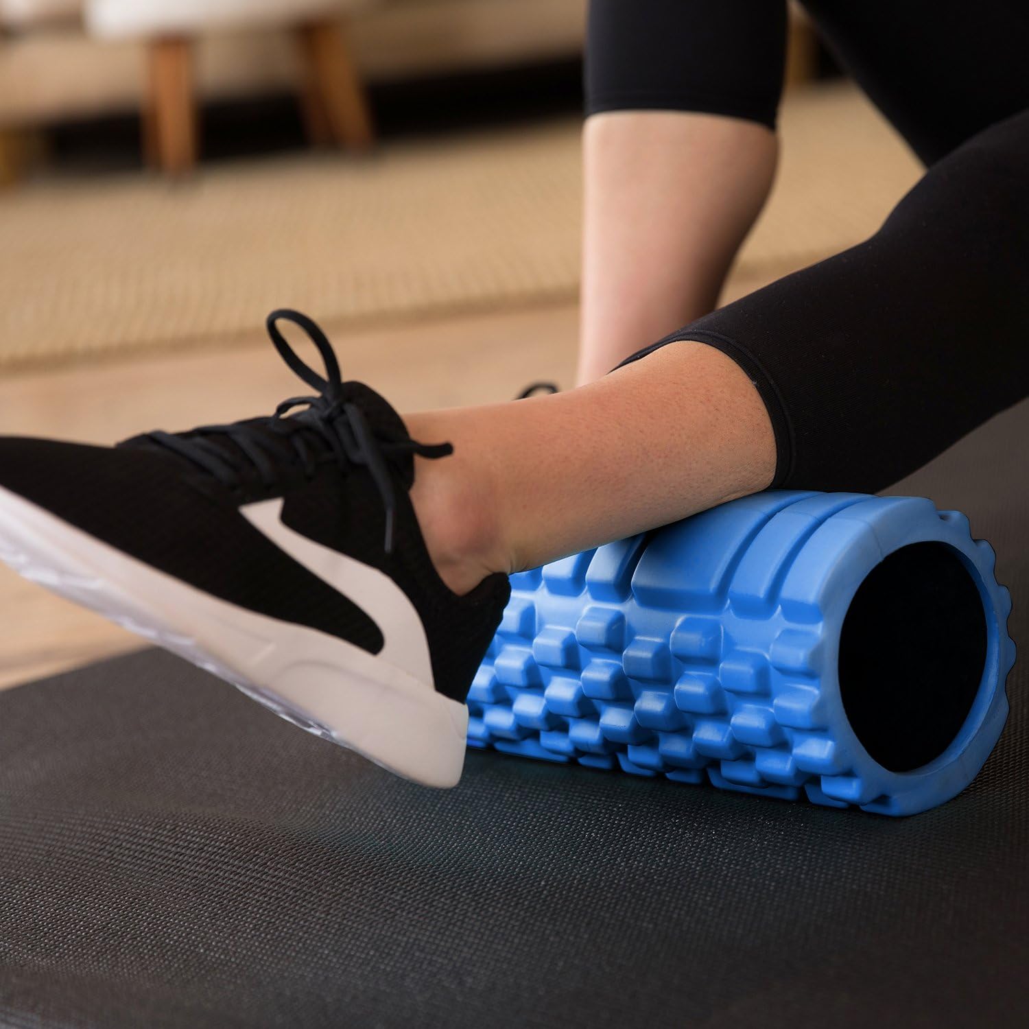 321 STRONG Foam Roller - Medium Density Deep Tissue Massager for Muscle Massage and Myofascial Trigger Point Release, with 4K eBook - Blue : Sports & Outdoors