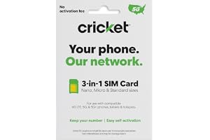 Cricket Wireless BYOD SIM Card Kit 5G, 5G+, 4G, LTE