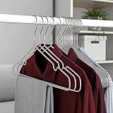 KEPLIN 20x Premium Rubber Coated Metal Hangers Heavy Duty Grey view 8