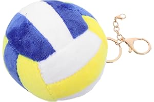 Artibetter Plush Volleyball Keychain Pendant for Bags 10cm Adorable Sports Ball Charm Decorative Backpack