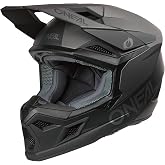 O'NEAL 3 SRS MX Helmet Adult Solid Black/Gray X-Large