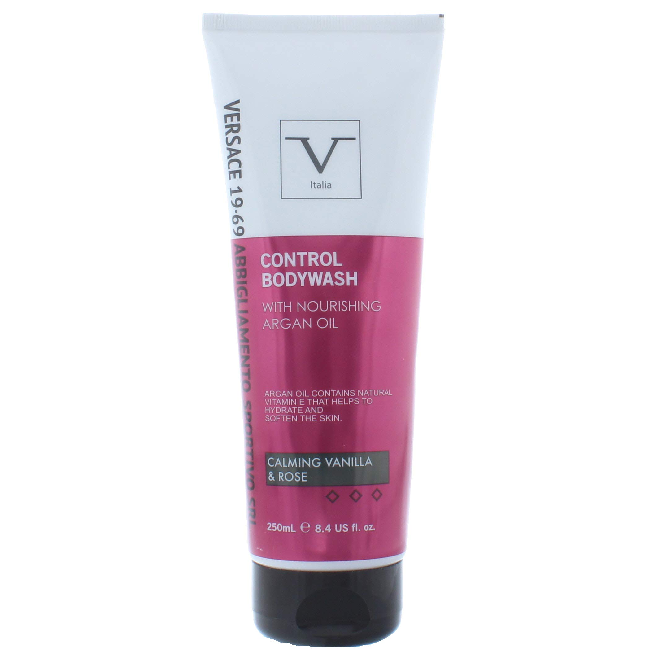 V Italia Control Body Wash 250ml Calming Vanilla & Rose