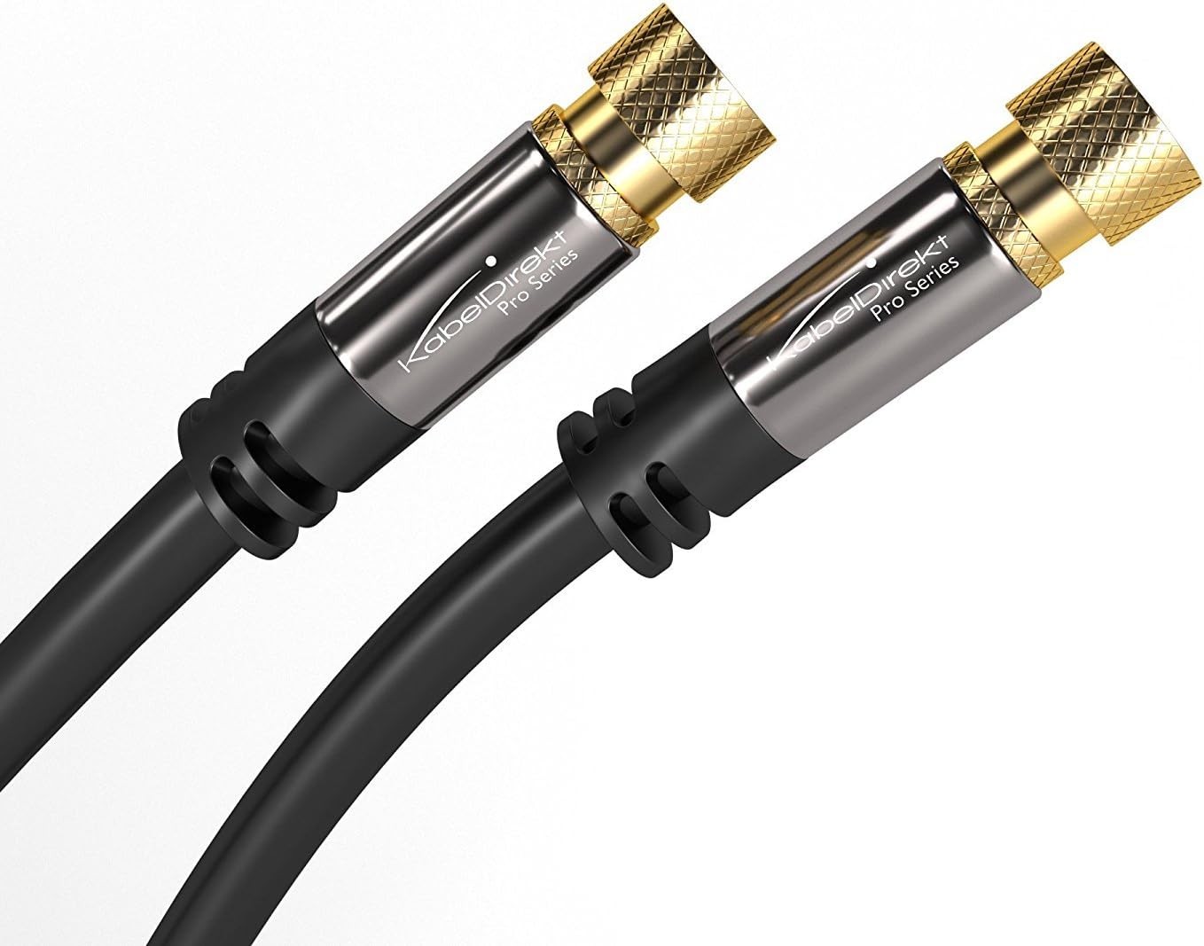 KabelDirekt Digital Coaxial Audio Video Cable (25 feet) Satellite Cable Connectors - Coax Male F Connector Pin - Coax Cables for Satellite Television - Pro Series: Home Audio & Theater